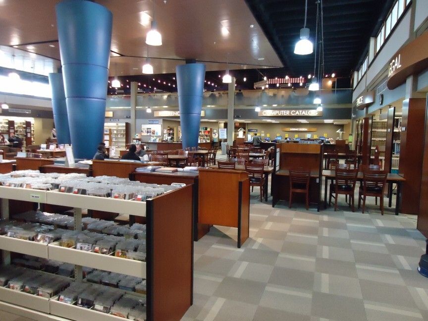 Interior view of the Monmouth County Library