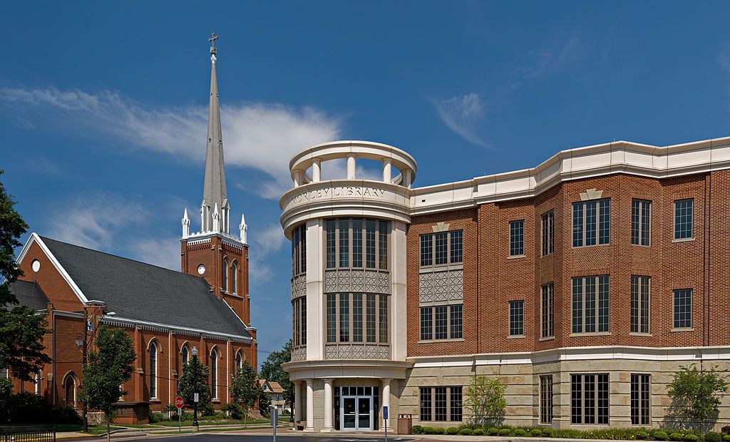 Exterior view of Morley Library