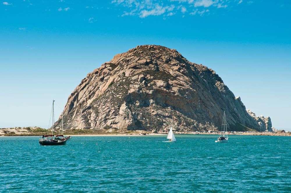 Daytime view of Morro Rock