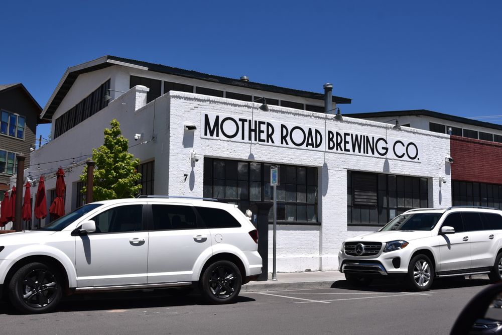 Front view of Mother Road Brewing Company's exterior