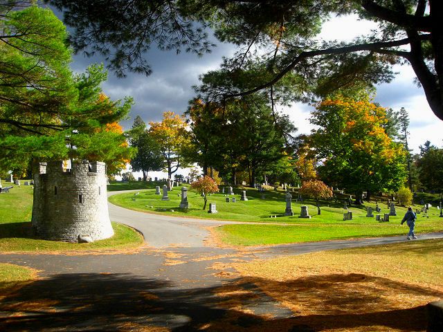 The grounds of Mount Hope Cemetery