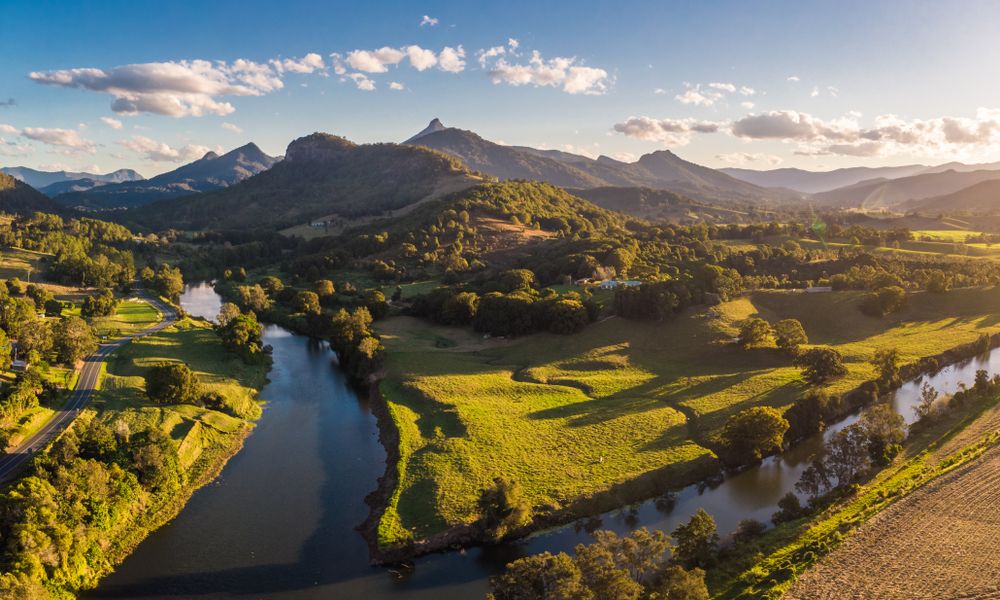 Scenic view of Mount Warning