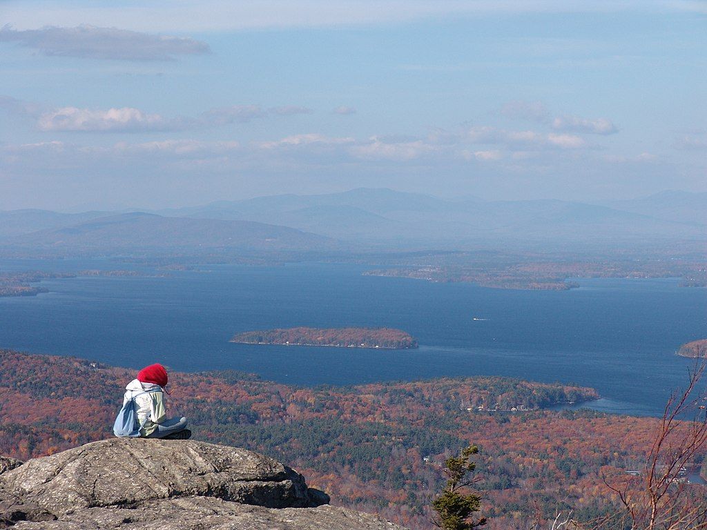At the top of Mount Major