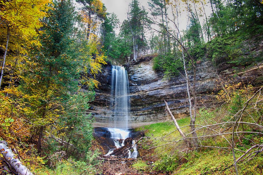 The magical-looking Munising Falls