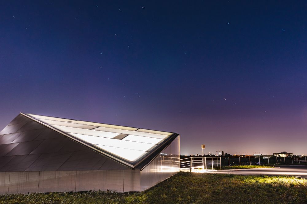 Night view of the Museum of Fine Arts