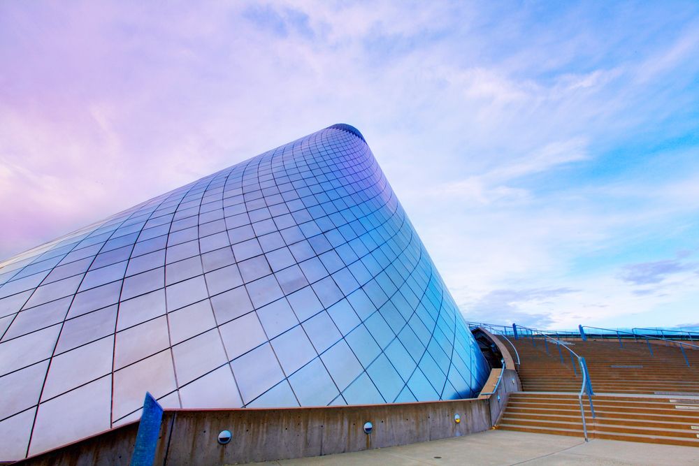 Exterior view of the Museum of Glass