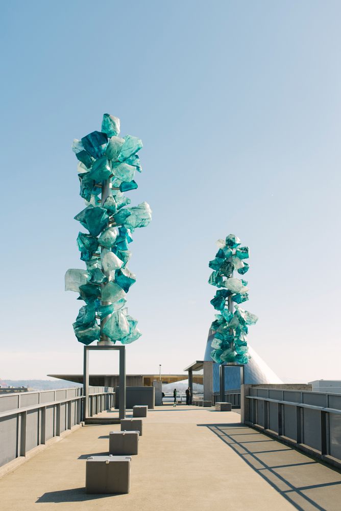 Unique glass art at Museum of Glass