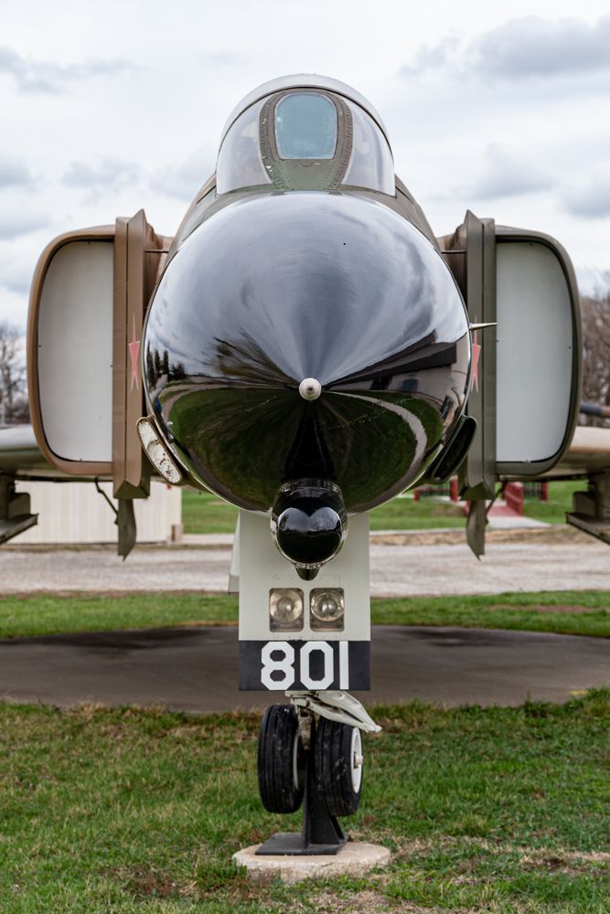 Aeroplane kept for display at Museum of Kansas National Guard