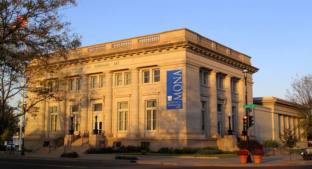 Majestic building of the Museum of Nebraska art