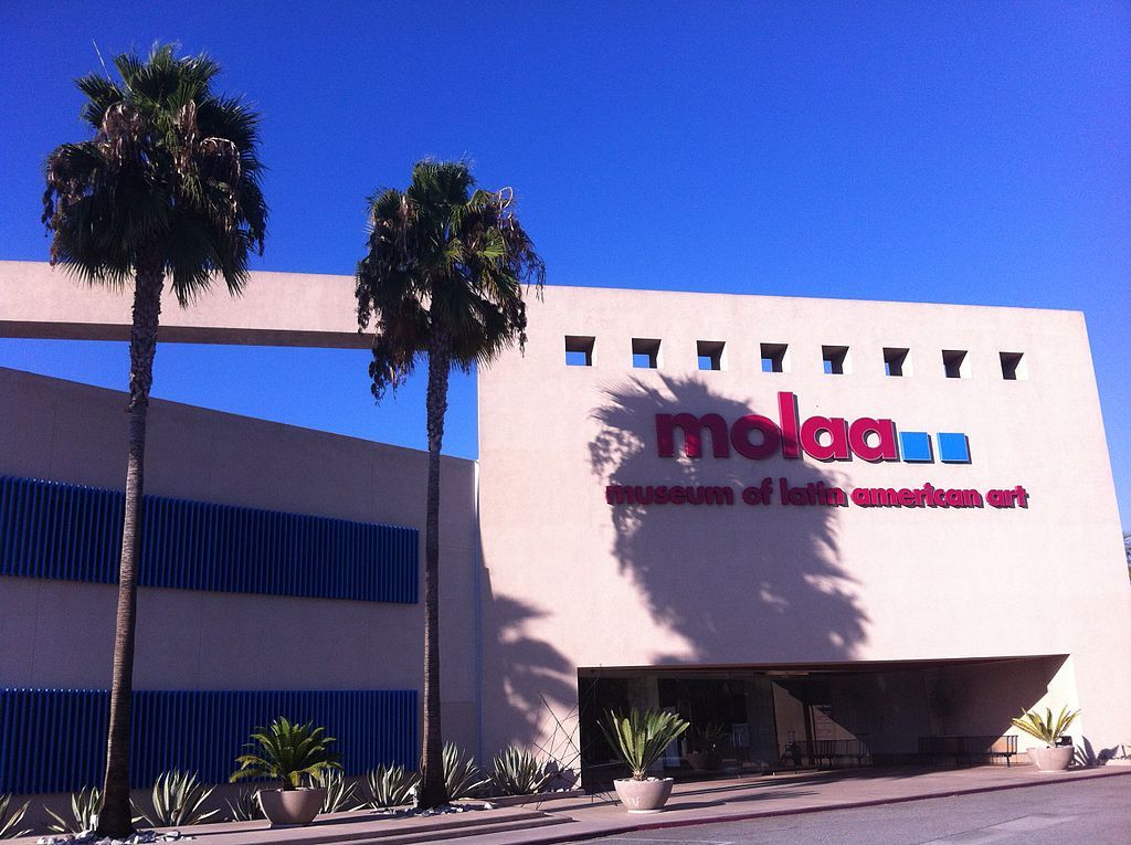 Outside the Museum of Latin American Art (MOLAA)