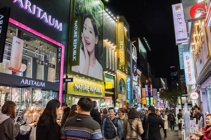 Empty your wallet at the Myeongdong Shopping Street