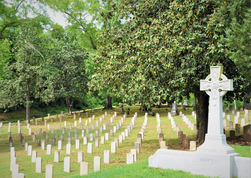 Headstones at Myrtle Hill Cemetery