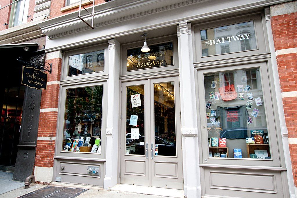 Exterior view of Mysterious Bookshop