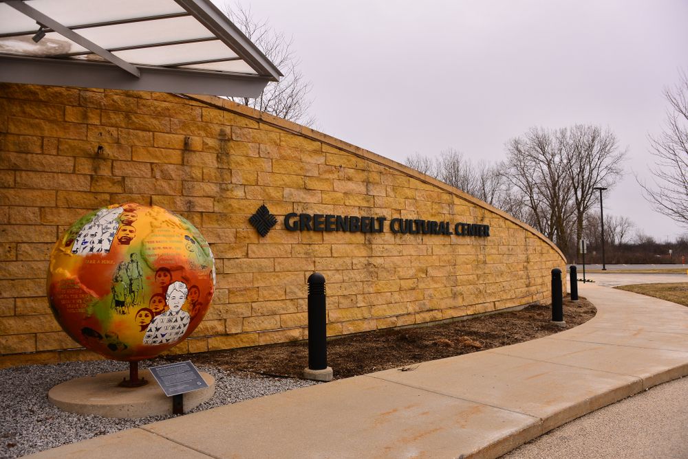 Welcome sign of Greenbelt Cultural Center