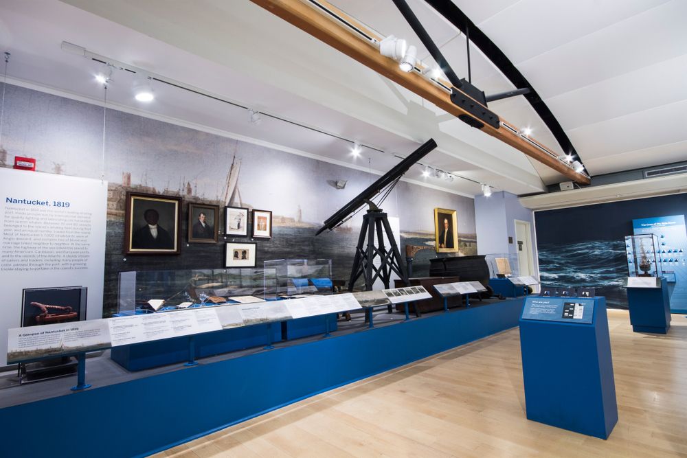 Exhibit inside Nantucket Whaling Museum