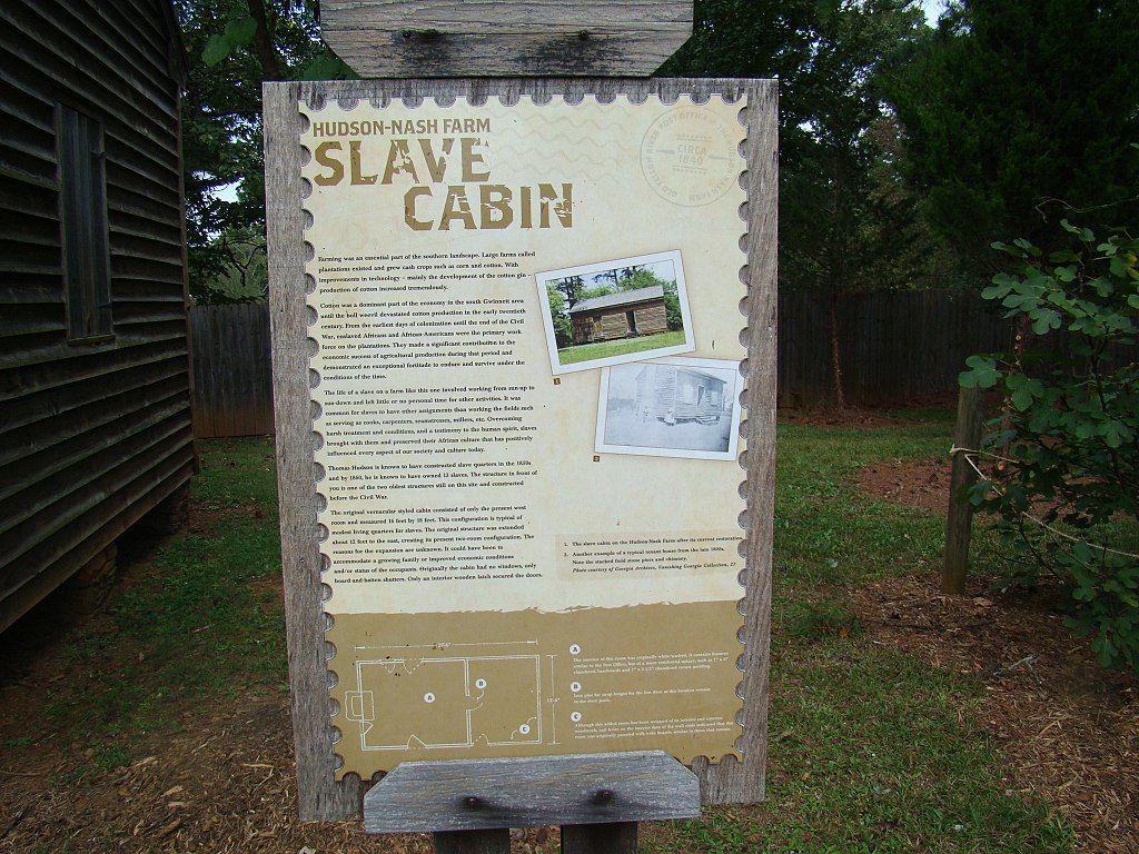 Information board at Nash Farm Battlefield Park