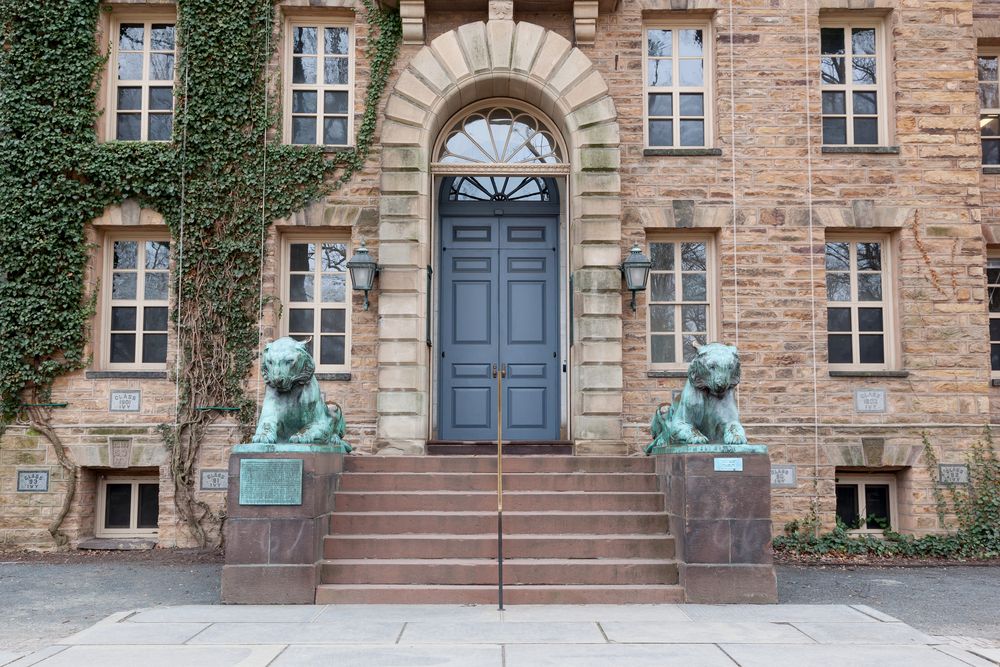 Entrance of Nassau Hall