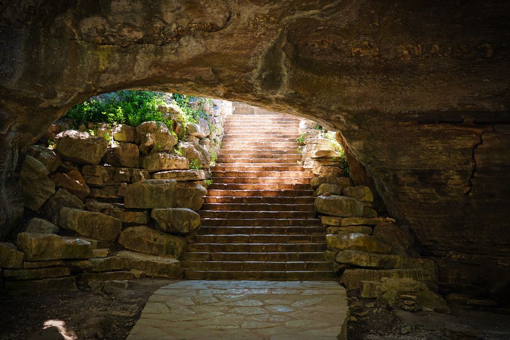 Entrance to the Natural Bridge Caverns