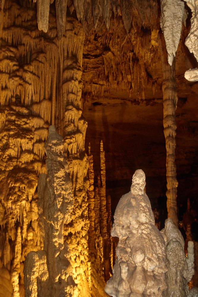 Rock formations at Natural Bridge Caverns