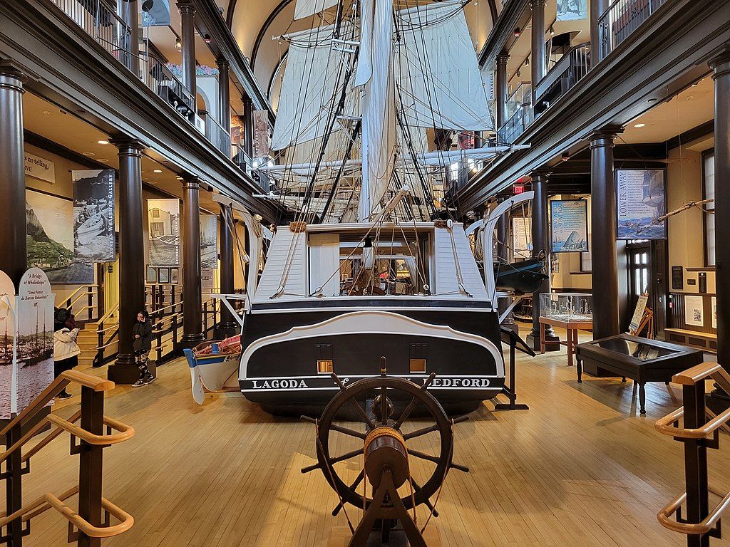Sail boat at the New Bedford Whaling Museum