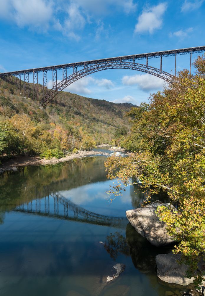 Scenic view of New River Gorge Bridge