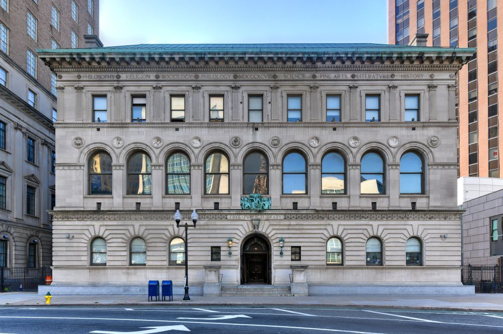 Facade of the Newark Public Library