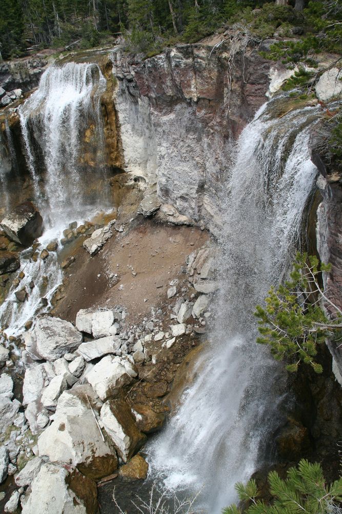 Waterfall at Newberry National Volcanic Monument