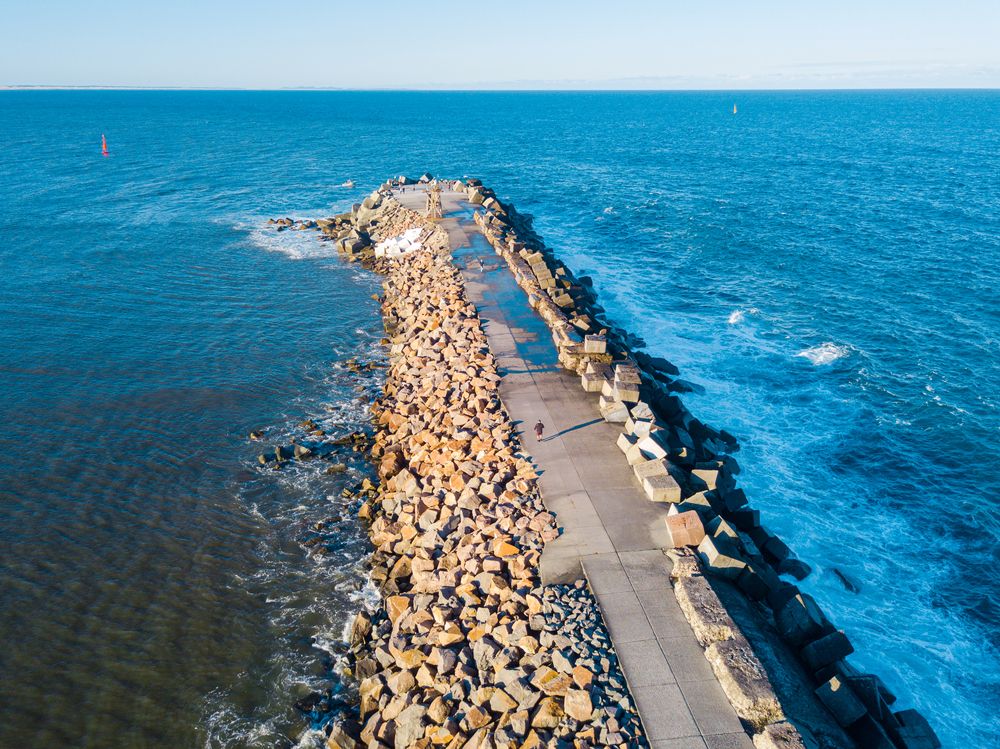 Pier at Newcastle Breakwall