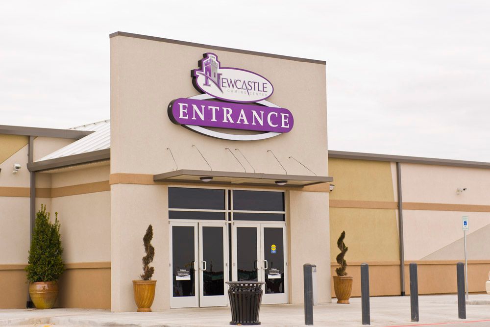 Entrance of Newcastle Casino at Oklahoma