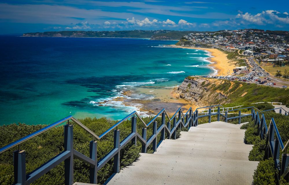Stairs at Newcastle Memorial Walk
