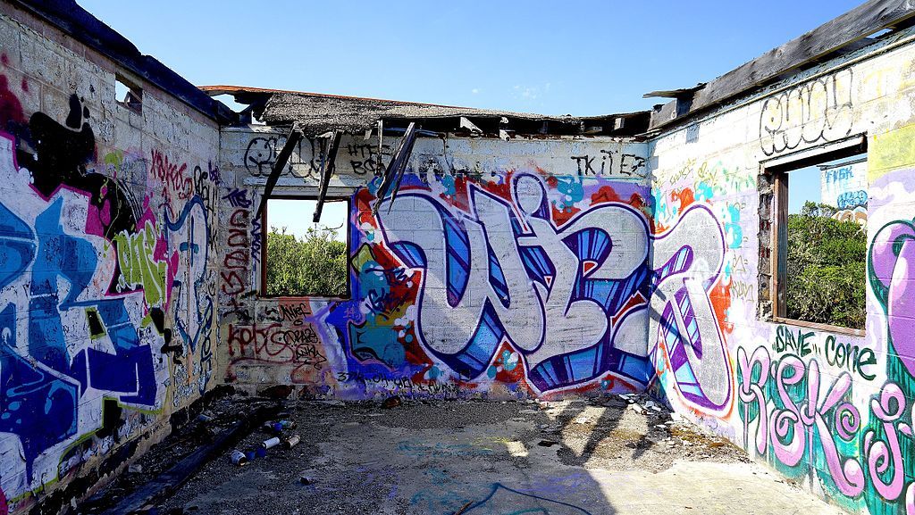 Graffitis at the Nike Missile Control Site SF-51