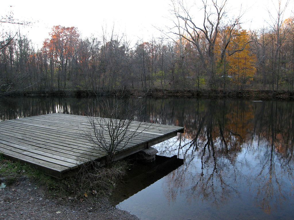 A pond in Nolde Forest Environmental Education Center