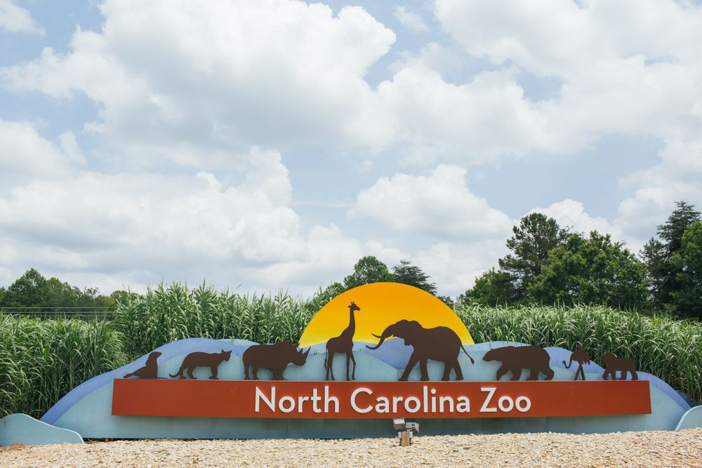 Signage of North Carolina Zoo