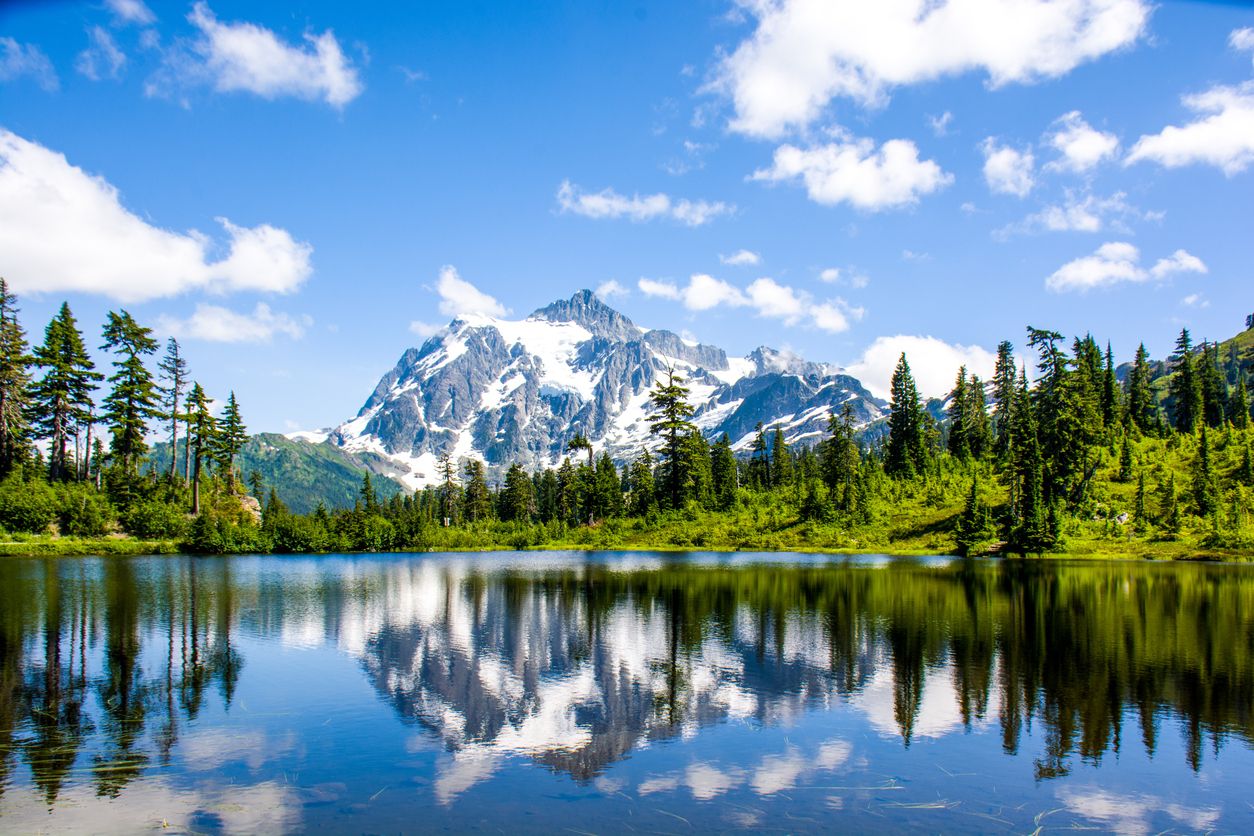 Scenic view of North Cascades National Park