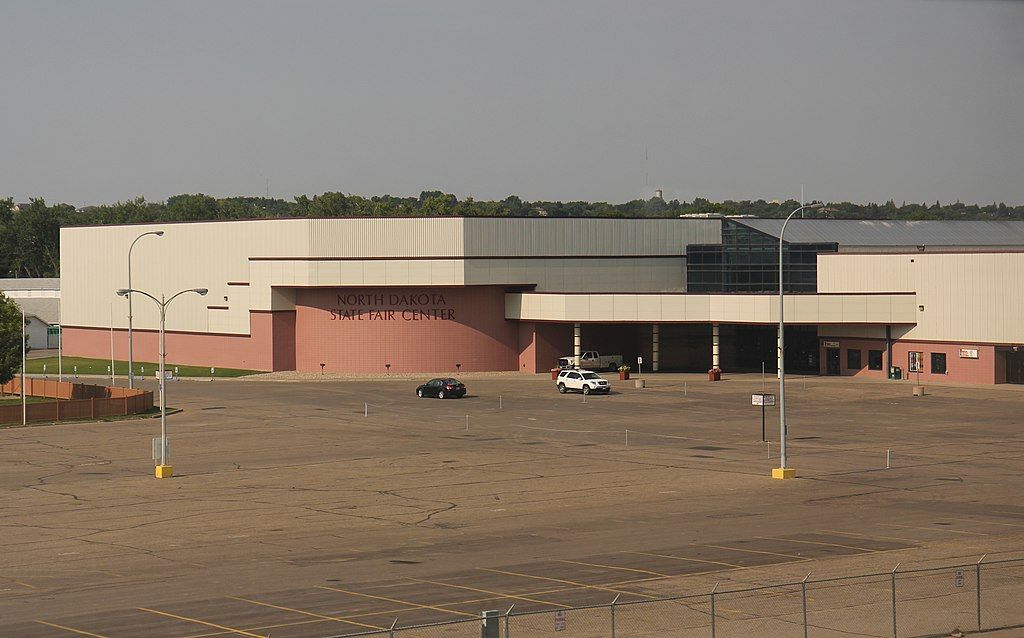 Exterior view of North Dakota State Fair center
