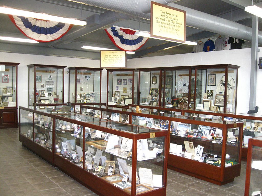 Exhibit in NC Baseball Museum