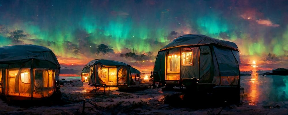 Camping with a view of Northern lights