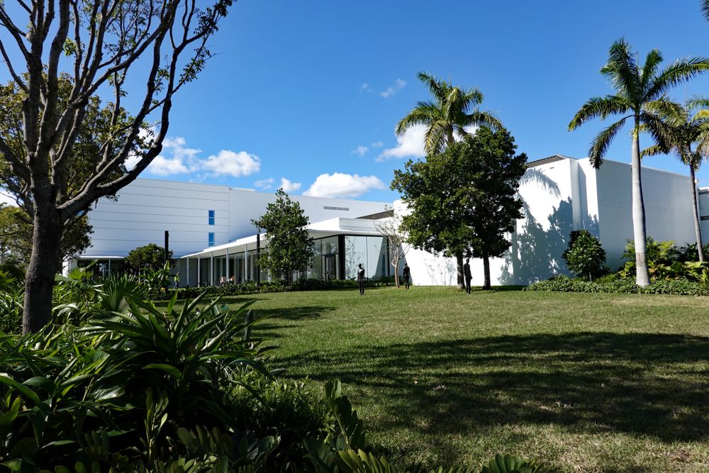 Outside view of the Norton Museum of Art