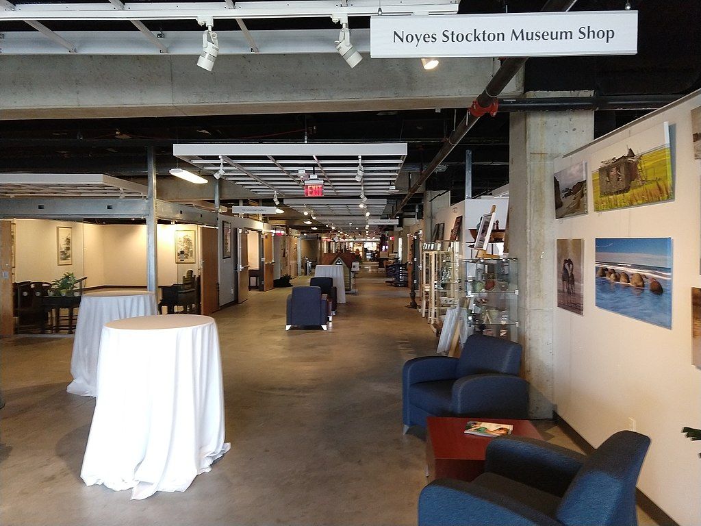 Interior view of the Noyes Arts Garage of Stockton University