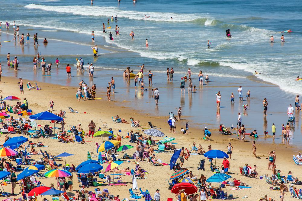 Tourist at Ocean City Beach