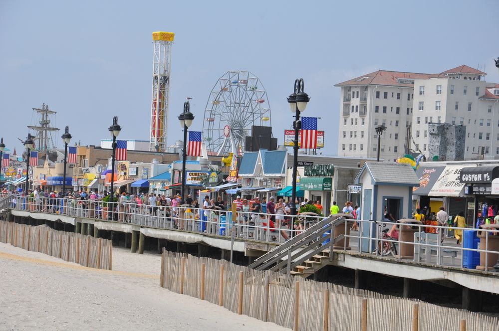 Ocean City boardwalk packed with people
