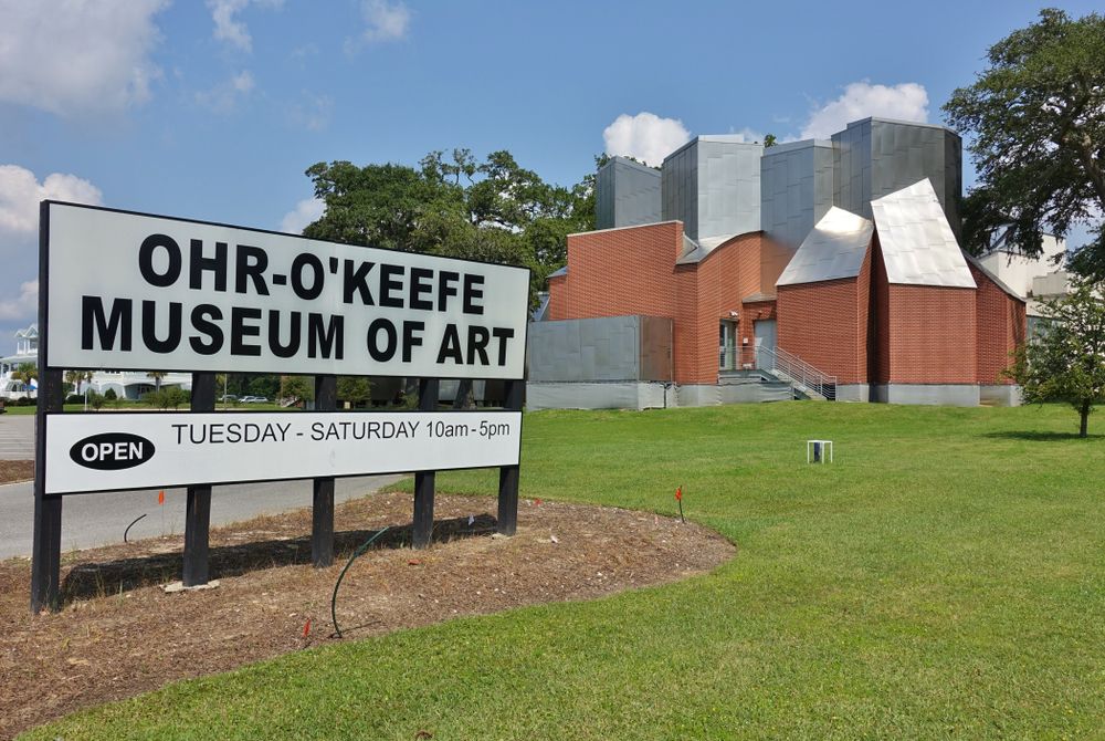 Signage of Ohr-O’Keefe Art Museum