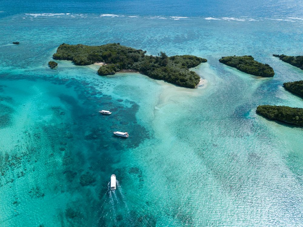 Aerial view of the gorgeous Ishigaki Island