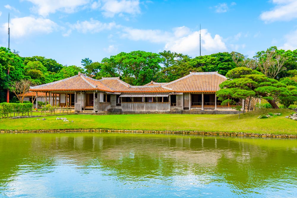 Calm waters of Shikinaen Royal Garden