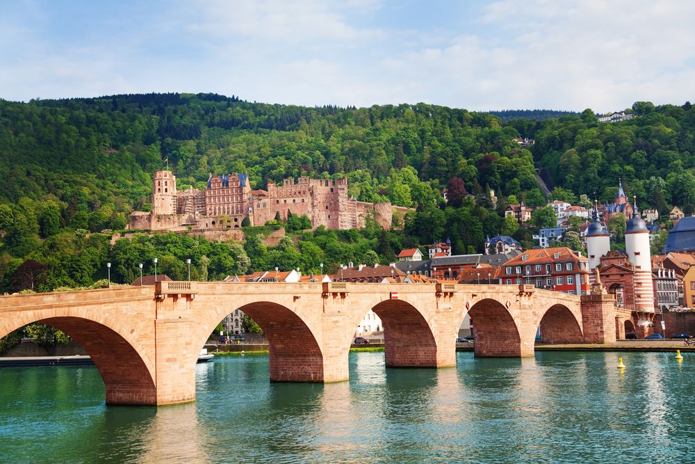 Daytime view of Old Bridge Heidelberg