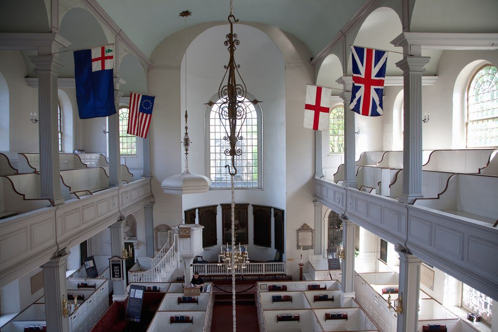 Interior view of the Old North Church