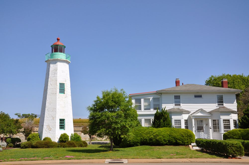 Old Point Comfort Lighthouse front view