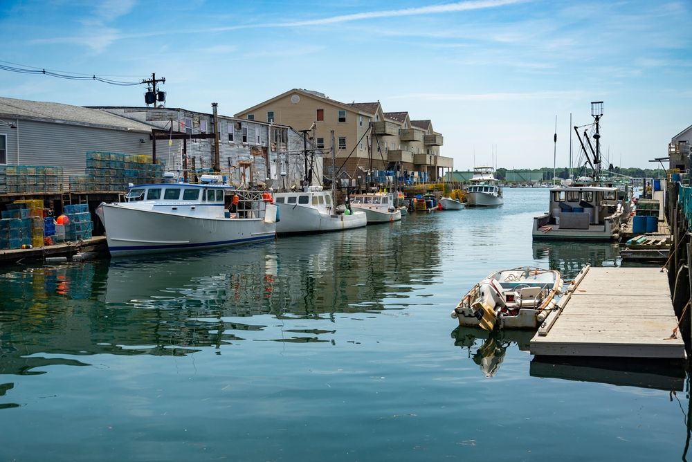 Boats docked at Old Port
