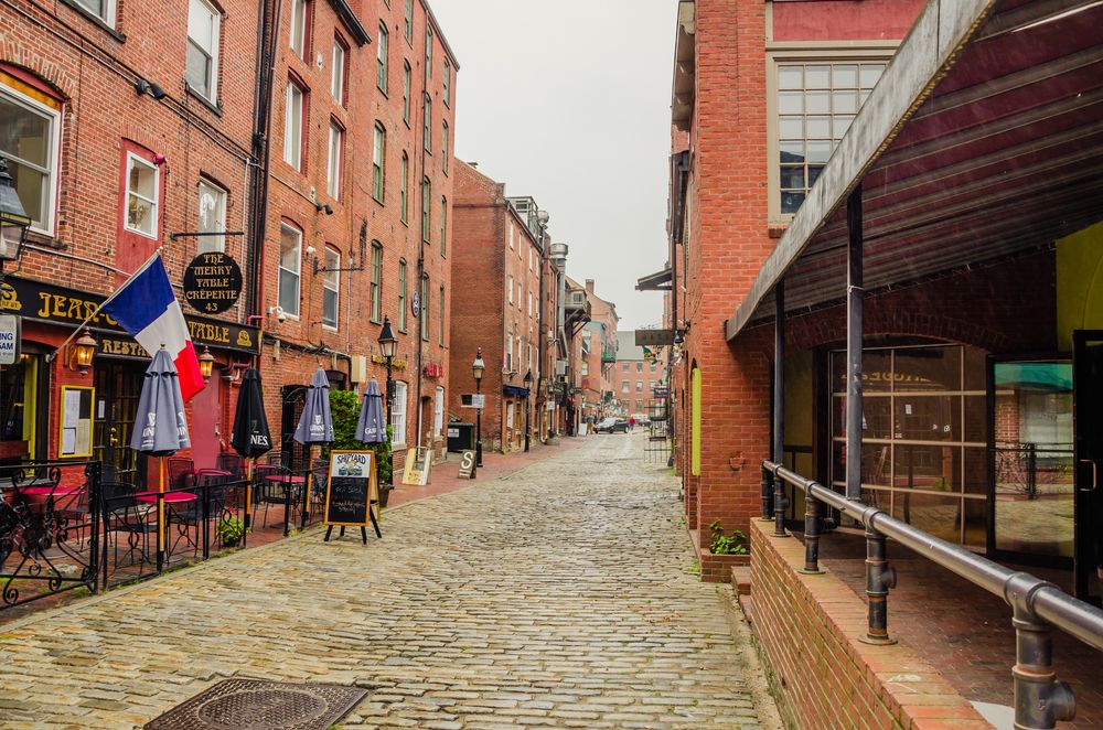 Cobbled stone pathways at Old Port