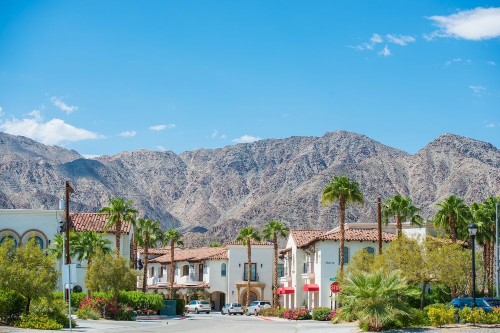 Far view of the Old Town La Quinta.